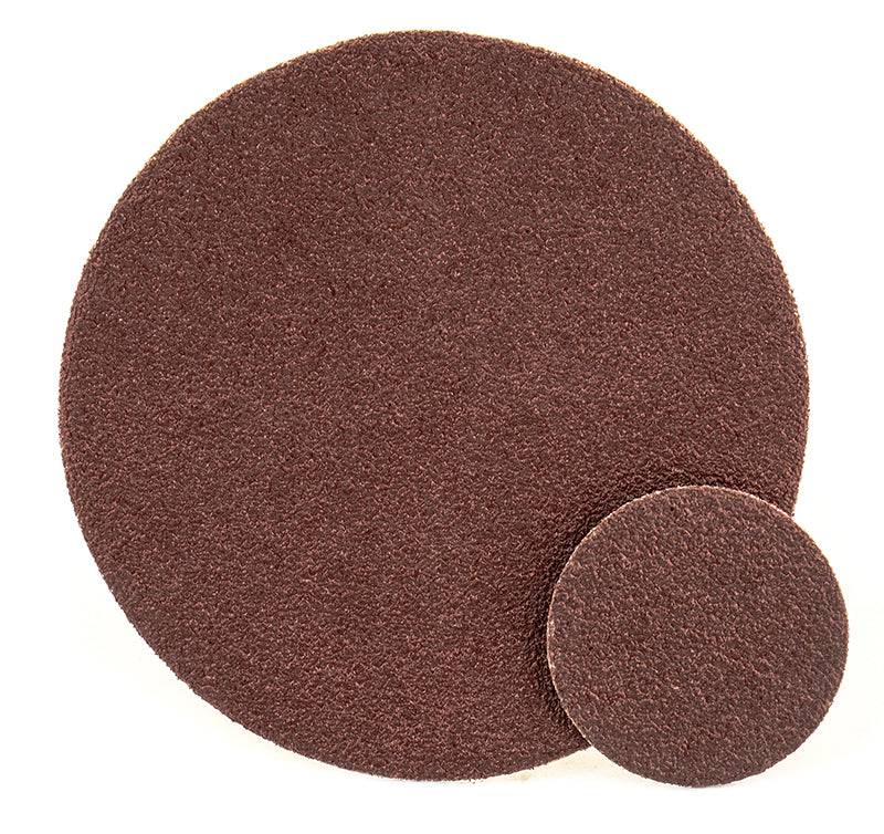 Sait 34991 self-adhesive cloth PSA disc, 1-inch aluminum oxide abrasive, 60 grit for grinding and polishing applications.