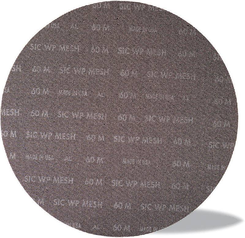 Sait Saitscreen 88812 18-inch sanding disc with 120 grit silicon carbide grain for surface smoothing and finishing.