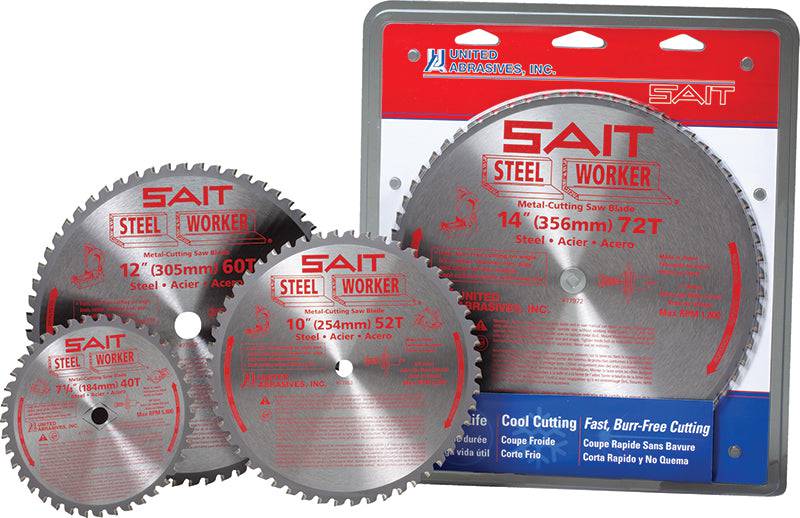 Sait 77962 12x1 inch metal saw blade with 60 teeth, designed for cutting metal materials.