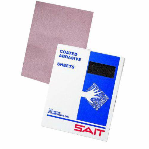 Sait 84239 aluminum oxide stearated sanding sheets, 9x11 inches, 500 grit for ultimate performance, three-pack.