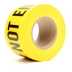 3M Scotch 361 - Barricade Tape Yellow "Caution" (3 Inch x 1000 ft) 7100057611 - eGrimesDirect