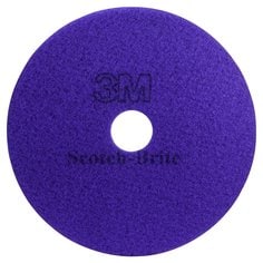 3M Scotch-Brite F-PURPLE-17 - Scotch-Brite Purple Diamond Floor Pad Plus, F-Purple-17, 432 mm (17 in) F-Purple-17 7100159499 - eGrimesDirect