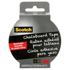 3M Scotch 1186543 - Scotch Chalkboard Tape, 1905R-Cb-Efs, 1.88 in x 5 Yd (48 mm x 4.57 m) 1186543 7100046385 - eGrimesDirect