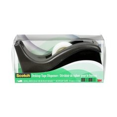 3M Scotch C-60-BLACK - Scotch Desktop Tape Dispenser C60 Black 19 mm x 11.4 m (3/4 in x 12.5 Yd) 7000138517 - eGrimesDirect