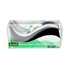 3M Scotch C60-SILVER - Scotch Desktop Tape Dispenser C60 Silver 19 mm x 11.4 m (3/4 in x 12.5 Yd) 7000138516 - eGrimesDirect