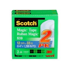 3M Scotch 497419 - Scotch Magic Tape, 810-212-C, 0.5 in x 36 Yd (12.7 mm x 33 m) 497419 7000126583