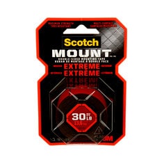 3M 414H-DC-EF - Scotch-Mount Extreme Double-Sided Mounting Tape Black 1 in x 60 in (2.54 cm x 1.52 m) 1 Roll/Pack 3M 7100238421 7100238421 - eGrimesDirect