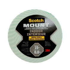 3M 110H-LONGDC-EF - Scotch-Mount Indoor Double-Sided Mounting Tape Mega Roll 0.75 in x 350 in (1.9 cm x 8.89 m) 1 Roll/Pack 3M 7100238513 7100238513