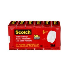 3M Scotch 700K6-ESF - Scotch Super-Hold Tape .75 in x 1000 in (19 mm x 25.4 m) 6 per pack 3M 7100207347 7100207347