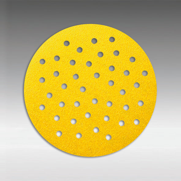 Sia 5016.4703.0240 - 5 Inch (125 mm) Dh-41 240 Grit Siafast Disc 1960 Fibo Tec (Paper, Aluminum Oxide Stearate, Yellow) - eGrimesDirect