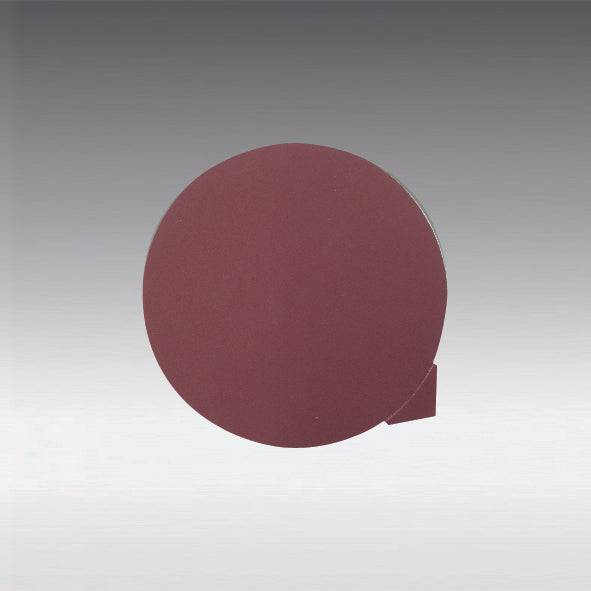 Sia Siatur 1064.0241.0100 self-adhesive cloth PSA discs, 6-inch aluminum oxide, 100 grit for grinding and sanding applications.