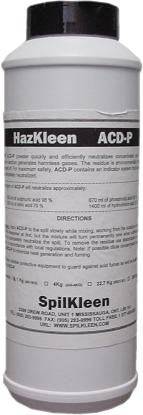 SpilKleen AN1KG acid neutralizer dry in a 1 kg bottle, used for neutralizing acids in spill cleanup and industrial applications.