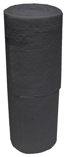 SpilKleen UR136-9 medium-sized rolls of absorbent spill clean-up rolls, shown in a stack with white paper texture.