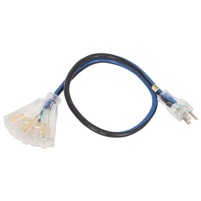 Startech JLTA-123 - Contractor Grade Tri-Tap Adapter (3 Foot 12 Gauge) - eGrimesDirect
