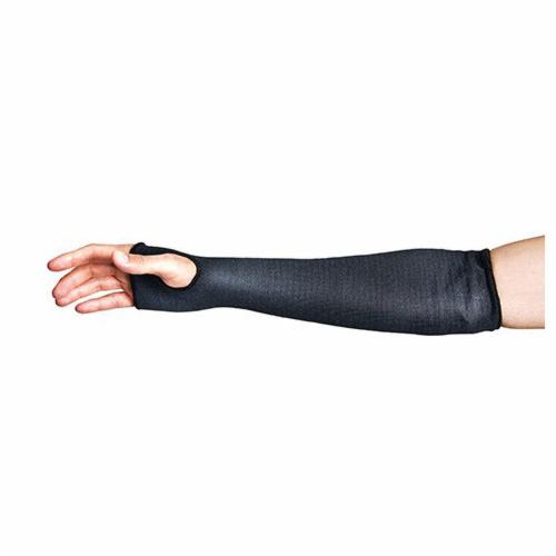 Superior Glove Contender KPXT22TH/X - Contender Flame Resistant Black Protex Sleeve Tapered Knit 2 Ply 22 Inch With Thumbhole ANSI A2 - eGrimesDirect