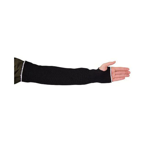 Superior Glove Cutban KP1T10THSF - Black Cutban Sleeve Tapered Knit Silicone Free Elastic 10 Inch With Thumbhole ANSI A2 Cut - eGrimesDirect