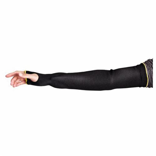 Superior Glove Cutban KP1T18THXS - Black Cutban Sleeve Tapered Knit Single Layer 18 Inch With Thumbhole ANSI A2 Cut - eGrimesDirect