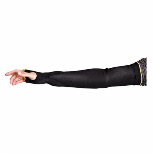 Superior Glove Cutban KP1T22TH/M - Black Cutban Sleeve Tapered Knit Single Layer 22 Inch With Thumbhole ANSI A2 Cut - eGrimesDirect
