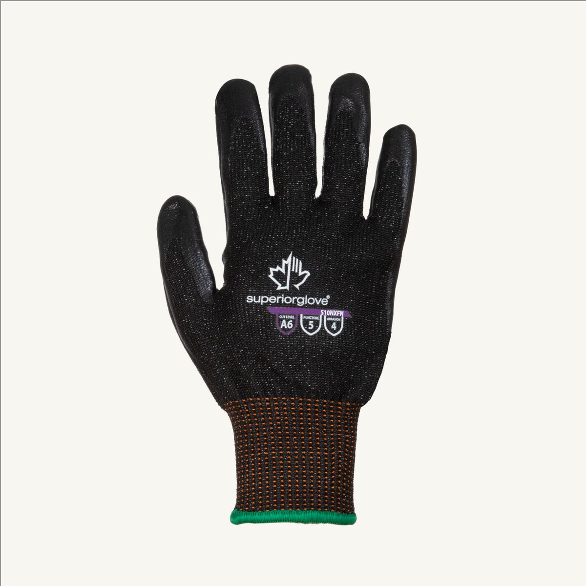 Superior Glove S10NXFN-12 - Emerald CX -10ga Blended Steel & Filament Fibers Foam Nitrile Palm ANSI A6 Cut Abrsn 4 Punc 5 Superior S10NXFN-12 - eGrimesDirect