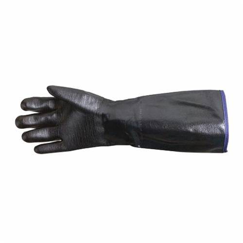 Superior Glove Chemstop NE246FFL heavy-duty neoprene fryer gloves with thermal liner, 18-inch length, size 10 for industrial heat protection.