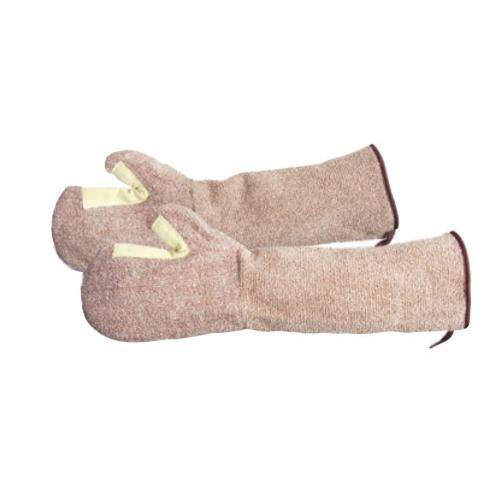 Heavy-duty 17-inch Terrycloth glove by Superior Glove with Oilbloc and Kevlar thumb patch, designed for durable hand protection.