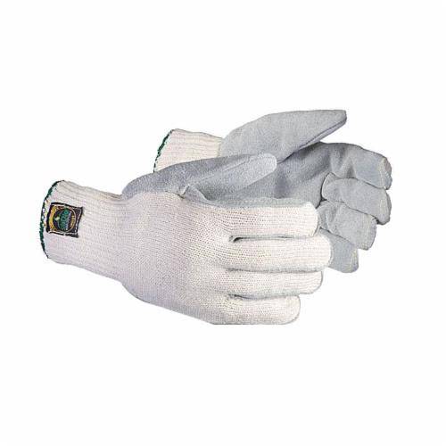 Superior Glove Coolgrip SCPSCLP/M reusable gloves with cotton, poly, Silachlor liner, split leather palms, heat resistant to 500°F.