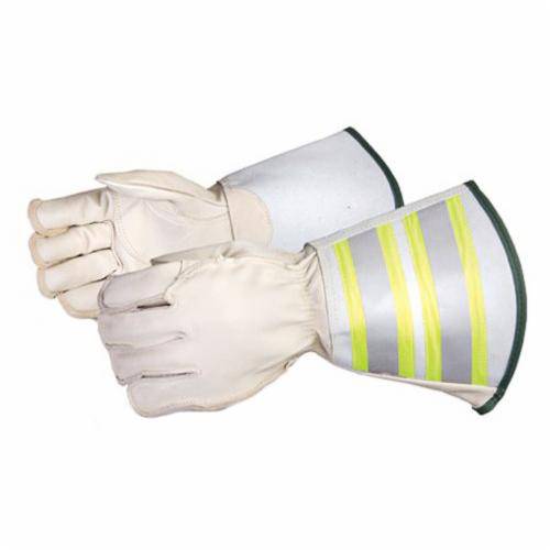 Superior Glove Endura 365DLX6M deluxe lineman reusable glove with Kevlar stitching and 2-inch reflective cuff in medium size.