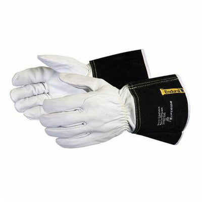 Superior Glove Endura 370CTIGXL  -  Tig Welding Gloves Goatskin leather Kevlar Sewn - 4 Inch Split Cuff (X-Large) - eGrimesDirect