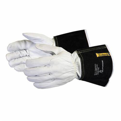 Superior Glove Endura 370CTIGXL  -  Tig Welding Gloves Goatskin leather Kevlar Sewn - 4 Inch Split Cuff (X-Large) - eGrimesDirect