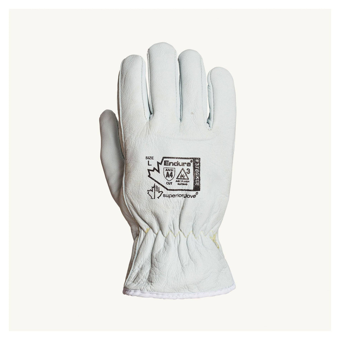Superior Glove Endura 378GKGES goat-skin drivers gloves with blended Kevlar lining, small size, reusable safety work gloves.