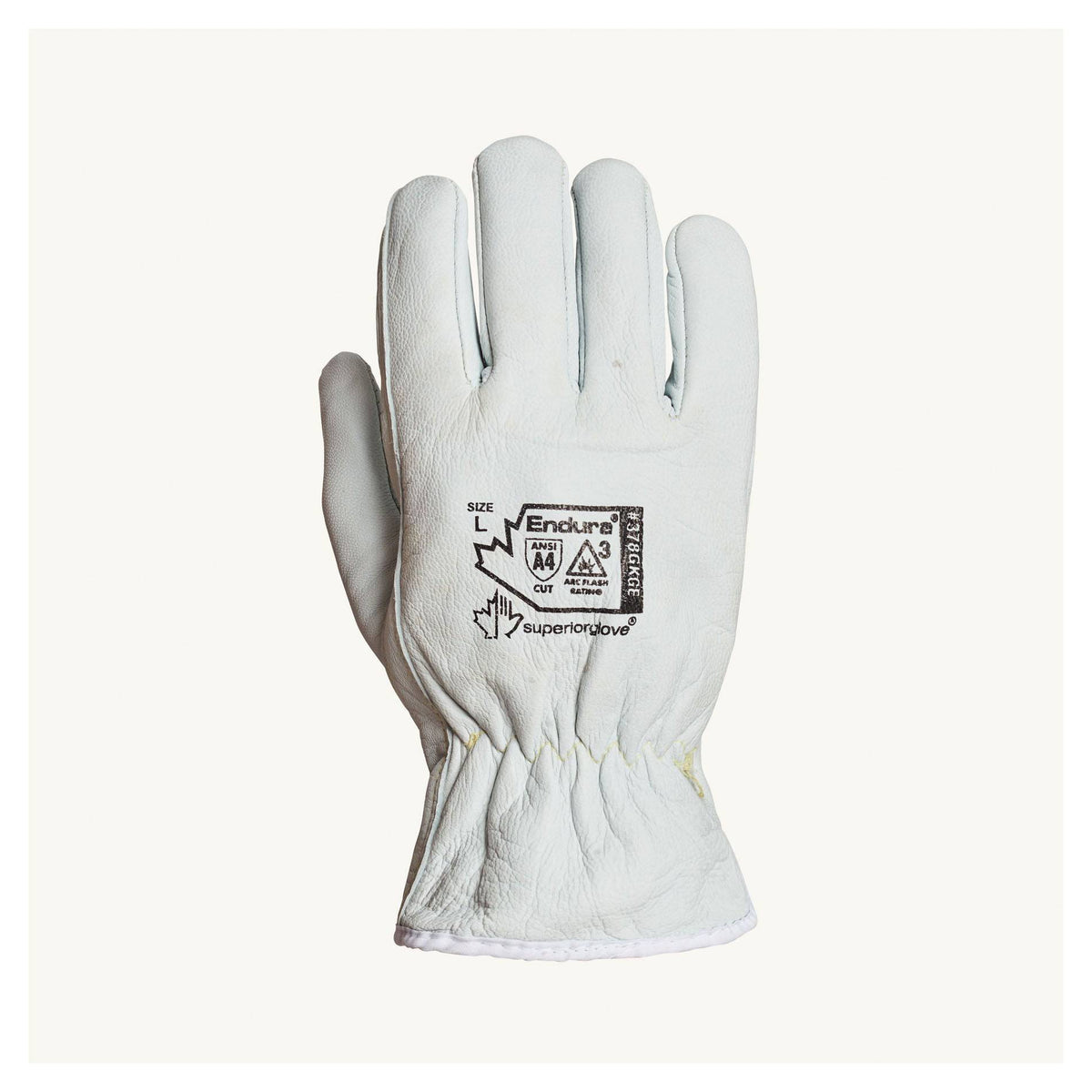 Superior Glove Endura 378GKGES goat-skin drivers gloves with blended Kevlar lining, small size, reusable safety work gloves.