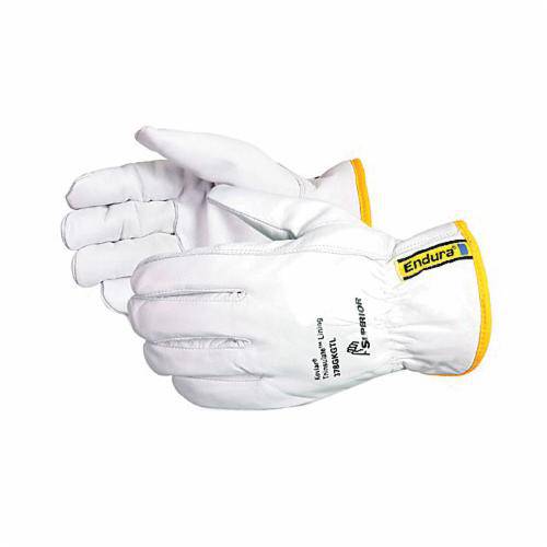 Superior Glove Endura 378GKGTLL goat-skin drivers gloves with blended Kevlar and Thinsulate lining, large size, reusable work gloves.