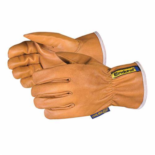 Superior Glove Endura 378GOBKLM oilbloc goat-skin drivers gloves with keystone thumb and Kevlar lining, medium size.
