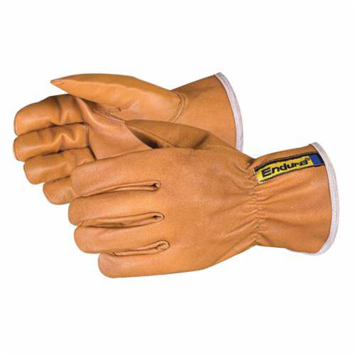 Superior Glove Endura 378GOBTLS oilbloc goat-skin driver glove with Thinsulate lining and keystone thumb, small size.
