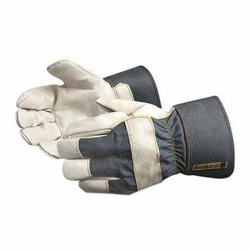 Superior Glove Endura 76BFLL ladies cowhide fitters gloves with fleece lining and safety cuffs, small size, reusable work gloves.