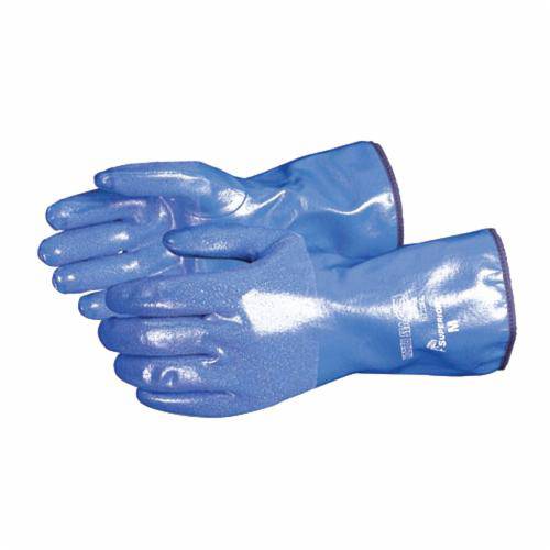 Superior Glove North Sea N230FLM reusable nitrile coated gloves with fleece lining, ideal for cold, chemical resistance, and wet grip.