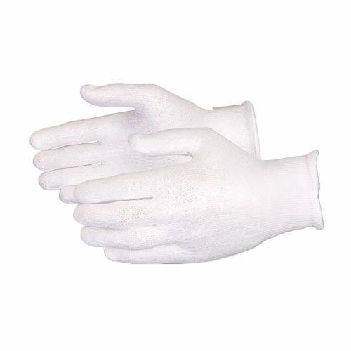 White Superior Glove Superior Touch S13DY/XXXL string knit reusable gloves with 13 gauge HPPE fibers, 3X-Large size.