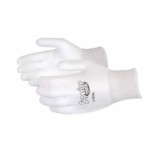Superior Glove Superior Touch S13SXPU-10 13-gauge Dyneema gloves with polyurethane-coated palms in white, size 10, reusable safety gloves.