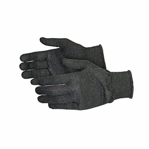 Green Superior Glove Sure Knit S13FRT/M flame-resistant and anti-static Rhovyl reusable gloves in medium size.