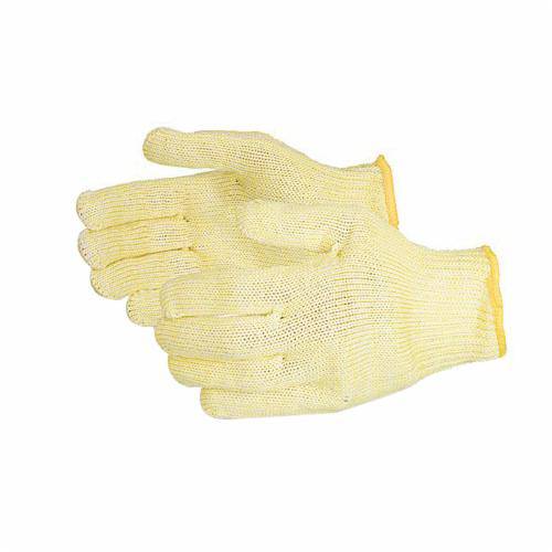 Medium Superior Glove Sure Knit SK/M cut-resistant string-knit reusable gloves, showing close-up of durable, protective fabric.
