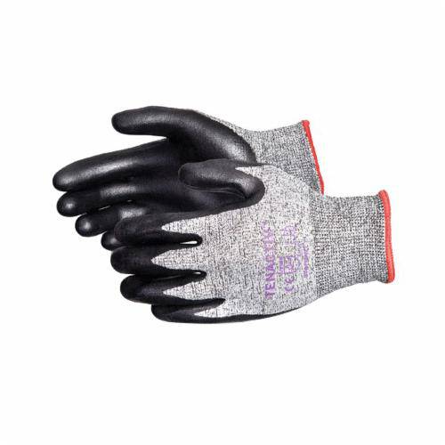 Superior Glove TenActiv reusable gloves in size 7 with high-performance blended fibers and foam nitrile palms, durable work gloves.