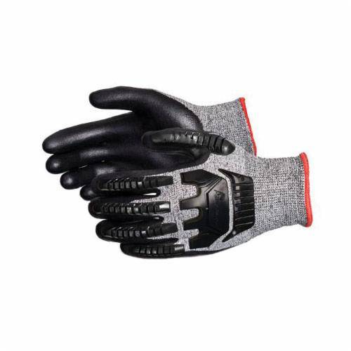 Superior Glove TenActiv cut-resistant reusable gloves with foam nitrile palms and anti-impact taper back, size 10.