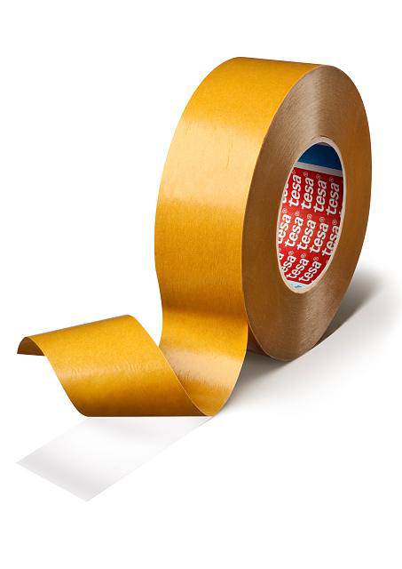 Tesa 4970 double-sided tape, 48mm x 55m, with double coated film for strong adhesive bonding applications.