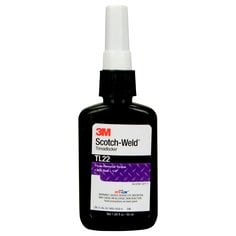 3M Scotch-Weld TL22-50ML - Threadlocker Tl22 in Purple - 1.69 fl. Oz (50 ml) Bottle 7100039159 - eGrimesDirect