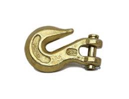 Tuff Grade CGH-3/8 3/8 clevis grab hook made of alloy steel Grade 70, designed for lifting and rigging applications.