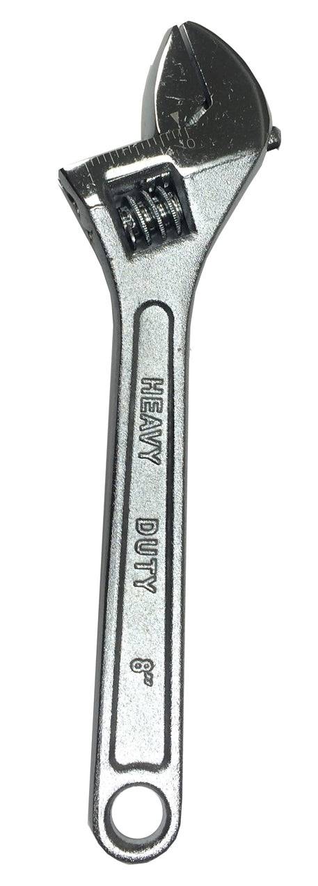Tuff Grade 702602 6-inch adjustable crescent wrench with ergonomic handle and adjustable jaw for versatile gripping tasks.
