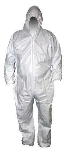 Tuff Grade TGDC60-XL - Hooded Disposable Coverall in White (X-Large) - eGrimesDirect