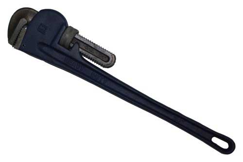 Tuff Grade 206108 8-inch cast iron pipe wrench with adjustable jaw for plumbing tasks.