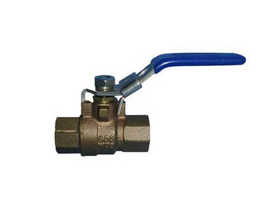 Tuff Grade TG-BBVT-1-1/4-L/O - 1-1/4 Inch Brass Ball Shut-Off Valve Full Port Threaded With Locking Handle - eGrimesDirect