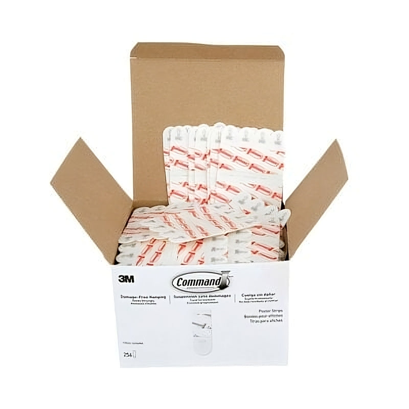 3M Command Poster Strips Small White, 256 strips, adhesive strips for hanging posters and lightweight items on walls